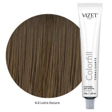 Imagem de Tratamento Tonalizante Colorfill 6.0 Loiro Escuro 50gr Vizet