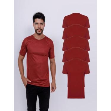 Imagem de Kit 5 Camisetas Lisas Básicas Manga Curta 100% Poliester - Roger, GG, 