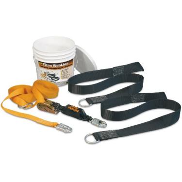 Imagem de Miller Titan da Honeywell THLLW2/1,8 m, kit de sistema horizontal temporário de linha de vida para 2 trabalhadores