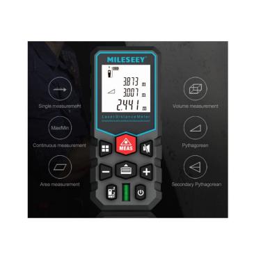 Imagem de Trena a Laser Digital mede ate 40 metros Mileseey Alta Precisão 