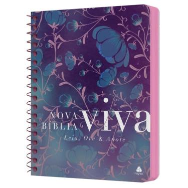 Imagem de Nova bíblia viva - Anote - Flores do campos
