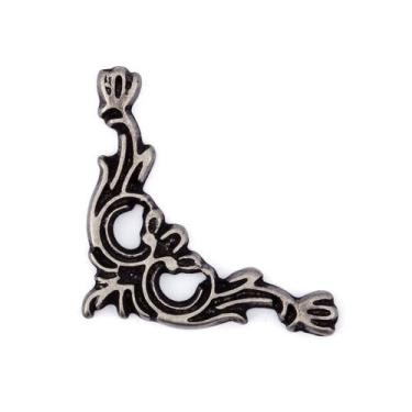 Imagem de Cantoneira Micro 4 Peças Decoração Acabamento Artesanato - Metallica A