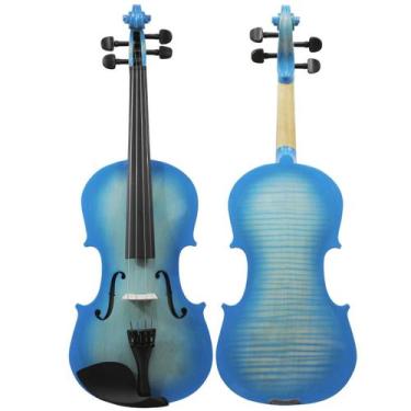 Imagem de Violino iniciante 4/4 varias cores marissado completo - ORQUEZZ,  Azul
