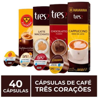 Imagem de 40 Cápsulas Três Corações, Bebida Cremosa