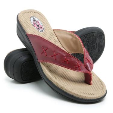 Imagem de Chinelo Tamanco Feminino em Couro Conforto Calce Fácil Antiderrapante 