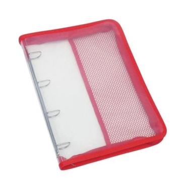 Imagem de Pasta Universitária Pvc 4 Argolas 250x340x35 Vermelha - Acp