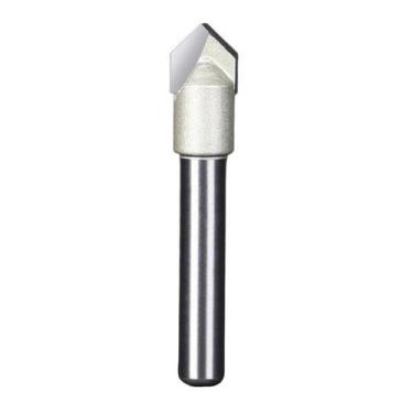Imagem de Fresa Gravadora V-Bit 90 Graus Haste 6mm Corte 5/16 ( 8mm ) - Strong(C