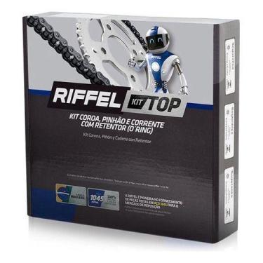 Imagem de kit Relação c/ret Factor 150 Ybr 125i Fazer Riffel