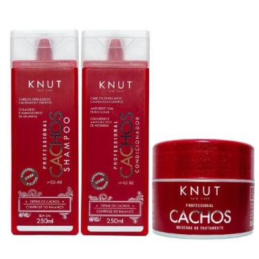 Imagem de Kit Knut Tratamento Ondas Cachos Shampoo 250ml Condicionador 250ml Más