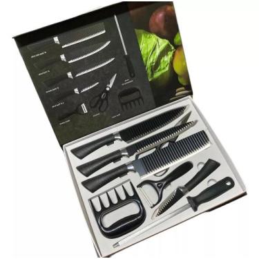 Imagem de Conjunto de facas chef profissional 8 peças churras - XDX 