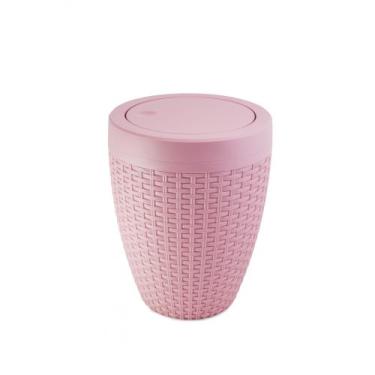 Imagem de Cesto Rattan 7,5 litros Rosa - Aquaplas - Aquaplás