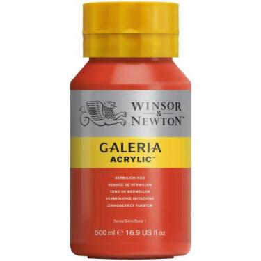 Imagem de Pote Tinta Acrílica Galeria 500ml Winsor & Newton Vermilion 682