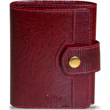 Imagem de Carteira Feminina em Couro Artlux 948, Vermelho