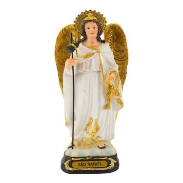 Imagem de Imagem Enfeite Resina Arcanjo São Rafael Pequeno 13.5cm - Taimes
