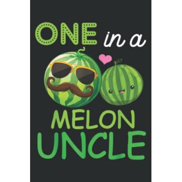 Imagem de Cool Glass Bearded Man and Kid Melons One in a Melon Uncle: Lined Journal & Diary with 6x9 inches, 110 Pages for Writing & Notes, for Girls and Women, Memo Diary Subject Notebooks Planner