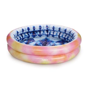 Imagem de FUNBOY Piscina infantil gigante inflável luxo tie dye infantil, diversão durante todo o ano para passeios de bola, piscinas, uma festa de verão na piscina e a praia