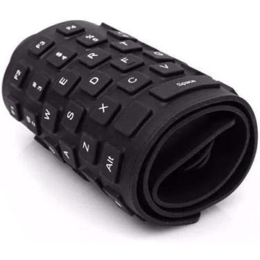 Imagem de Teclado Flexível e Dobrável de Silicone USB à Prova d'Água - Compacto para PC & Notebook - DK-14