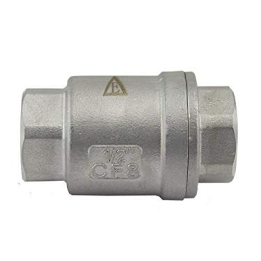 Imagem de Válvula de retenção vertical Duda Energy VCV-WOG1000-F050, aço inoxidável 304, mola NPT de 1,27 cm carregada em linha, baixa pressão de rachaduras, 1,27 cm