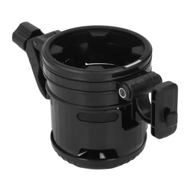 Imagem de Porta-copos para carrinho de bebê 3 em 1, Suporte para mamadeira duplo dobrável e ajustável em 360 graus, Porta-copos universal com gancho para bicicleta, esteira, motocicleta