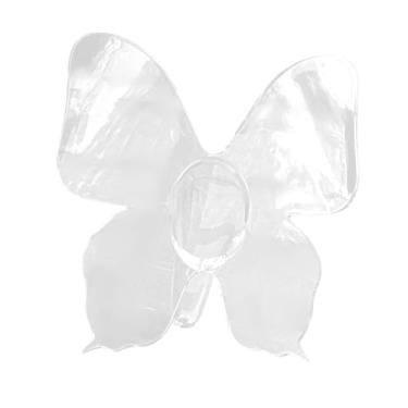 Imagem de Bothyi Vaso de Borboleta Acrílico Planta Flores Recipiente Peça Central Decoração de Mesa Borboleta Ornamento Arranjo de Flores para Cozinha, Transparente