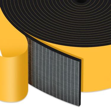 Imagem de Trisiki Fita de Isolamento de Porta Adesiva Forte, Vedação de Espuma para Janela, Fita de Isolamento À Prova de Som e Intempéries, Fita de Vedação de Espuma Autoadesiva, Isolamento (2 Pol X 1/8 Pol X