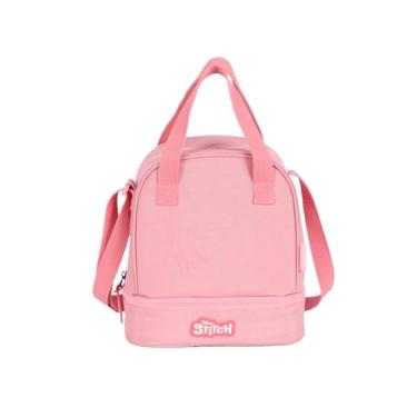 Imagem de Lancheira Térmica com Alça Disney Stitch Infantil Licenciada - Lilás