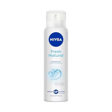 Imagem de NIVEA Desodorante Antitranspirante Aerossol Fresh Natural 150ml - Proteção prolongada de 48h, sensação de refrescância, cuidado suave, sem alumínio, corantes e conservantes