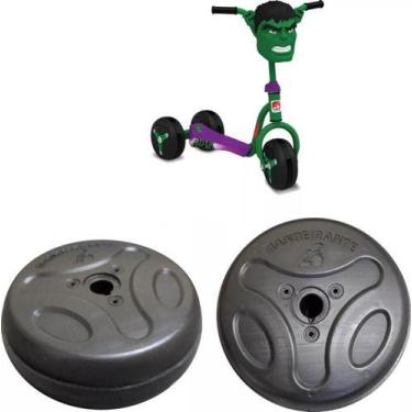 Imagem de 2 Rodas Para Patinete Clássico Da Bandeirante, Cinza