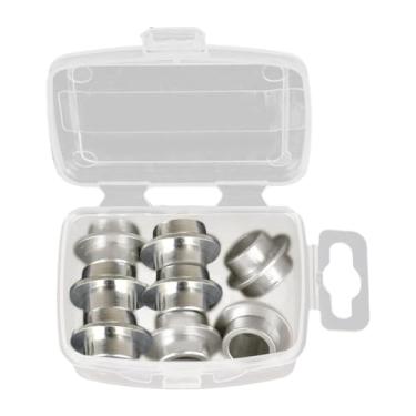 Imagem de shamjina 8Pcs espaçadores de rolamento de patins em linha, espaçadores de eixo, leves, acessórios, peças para patins em linha, patins de rodas, skate, mulheres, Prata