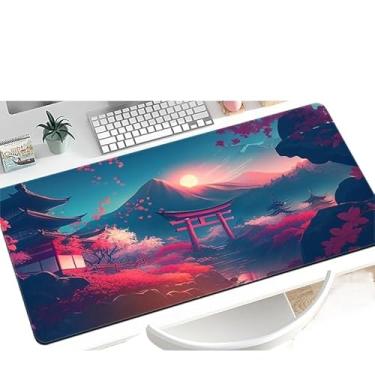 Imagem de Mouse pad ergonômico premium com base antiderrapante e bordas costuradas (MY003, médio)