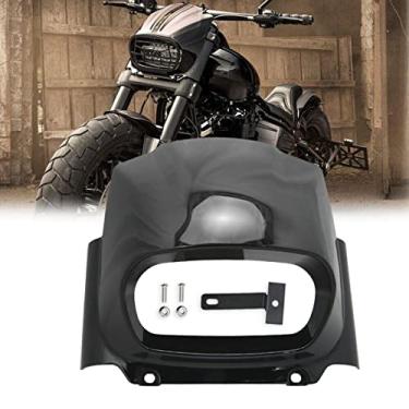 Imagem de Máscara de carenagem de farol frontal preta para Harley M8 Softail Fat Bob FXFB FXFBS 2018-2024, 2021 2022 2023