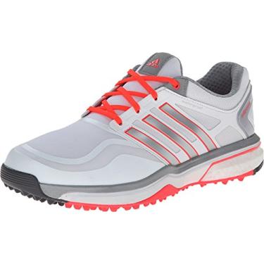 Imagem de adidas Sapato de golfe feminino W Adipower S Boost, Branco/prata metálica/vermelho brilhante, 9.5