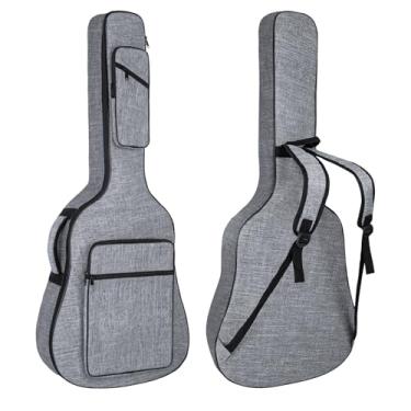 Imagem de Muscab Estojo Para Violão Acústico, Bolsa Para Violão De 39/40/41 Polegadas, Bolsa Para Violão Acolchoada De 0,45 Polegadas De Espessura Com Alça De Pescoço, Mochila Para Violão Acústico Com Alças E