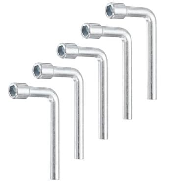 Imagem de HARFINGTON 5 peças chave de soquete sextavada aberta angular em forma de l 6 mm de aço carbono métrico chave de soquete de 6 pontos para reparo geral, tubulação de bicicleta, manutenção de carro, faça