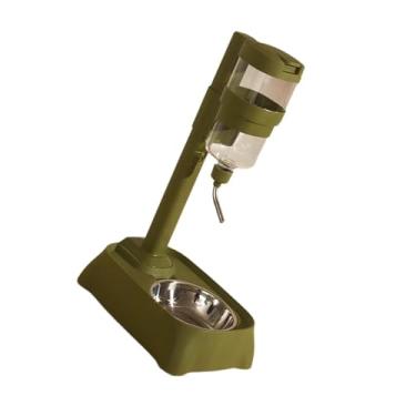 Imagem de Dualoai Pet Automatic Water Drinker Water Bottle Stand Cat Dog Bowl Automático alimentador de alimentos para pequenos animais, Verde