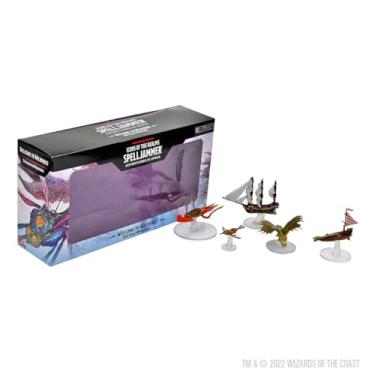 Imagem de D&D Icons of The Realms: Ship Scale: Welcome to Wildspace (conjunto 24) – 5 miniaturas da WizKids – Ouro pintado