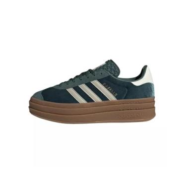 Imagem de Adidas Gazelle Bold Tênis feminino, Veludo verde escuro, 36