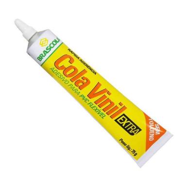 Imagem de Adesivo cola vinil 75 gr bisnaga brascola - COMERCIAL MAIA LTDA