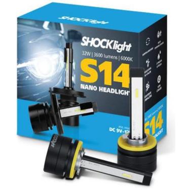 Imagem de Kit Lâmpada Super Led Nano Headlight H27, 6000K, 3600 Lm