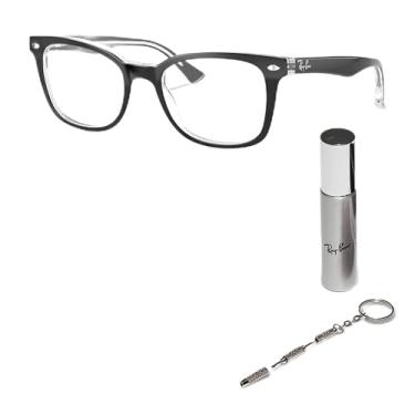 Imagem de Ray-Ban RB5285 Óculos de acetato em forma de borboleta com kit oficial de óculos