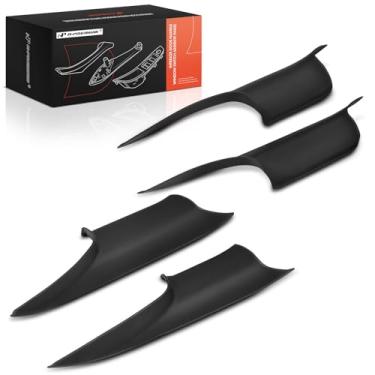 Imagem de A-Premium Apoio de braço de porta compatível com BMW 740i 2011-2015, 740Li xDrive 2013-2015, 750i xDrive 2010-2015, 750Li xDrive 2010-2015, 760Li 2010-2015, dianteiro e traseiro, preto, 4 peças