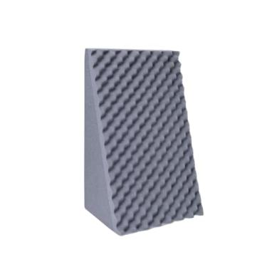 Imagem de Travesseiro Triangular Anatômico Casca De Ovo Sem Capa Apoio Encosto Costa Leitura Antirefluxo (Preto)