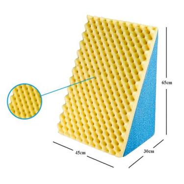 Imagem de 2x travesseiro triângulo pós cirurgico rampa suave encosto amamentação