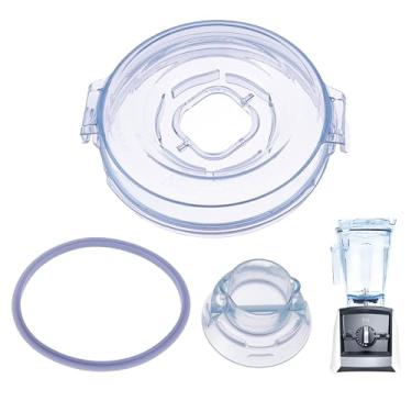 Imagem de CDDCWZ Tampa para Vitamix Accessories Recipiente de perfil baixo de 1,8 l adequado para substituição de tampa transparente compatível com Vitamix A3500 A3300 A2500 Venturist Pro VM0185B 1,8 g