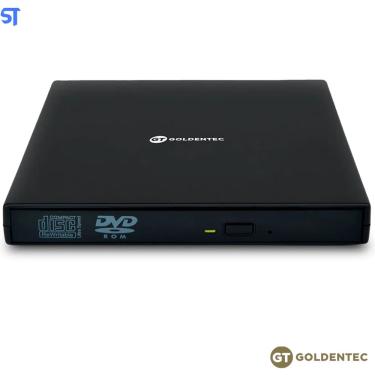 Imagem de Leitor Gravador de cd/ dvd Externo Portátil USB gt Pop up gt- Preto