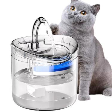 Imagem de Fonte Bebedouro Agua Gato Pet Cachorro Caes Animais Estimaçao 2 Litros Potavel Silencioso