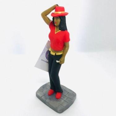 Imagem de Imagem Maria Navalha Verm e Preta Escultura Resina 16 Cm - Lua Mistica