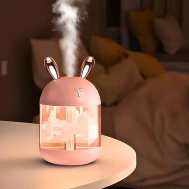 Imagem de Umidificador Carrossel Abajur Com Led Usb 300Ml - Strz