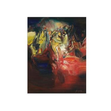 Imagem de Impressões em tela de arte de parede abstrata. Imagem de arte em tela. Impressão em tela. Abstrato 39. Pinturas modernas para sala de estar 20x25cm-8x10in sem moldura