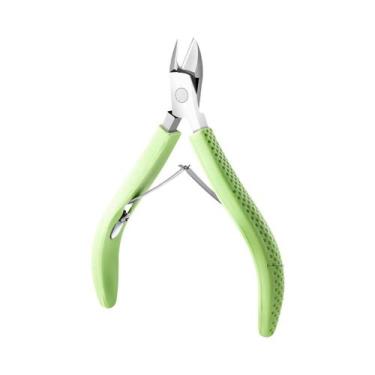 Imagem de Tesoura De Cutícula De Unha De Aço Inoxidável, Removedor De Manicure, 